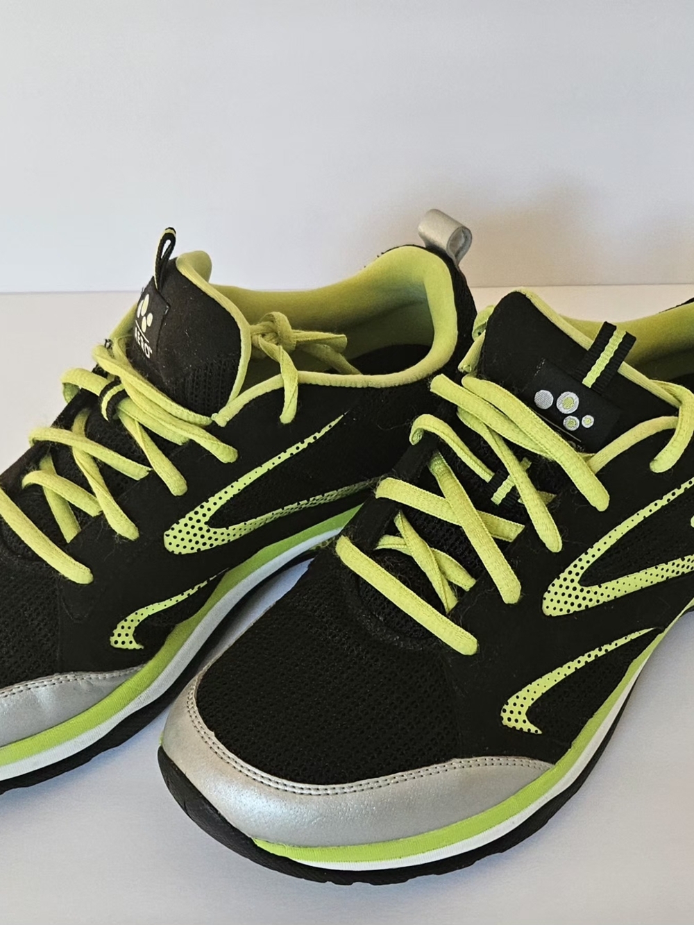 ABEO Aero Ankaa Women's Size 9 Black Lime Green Athletic Running Shoes Vibram - Picture 2 of 15
